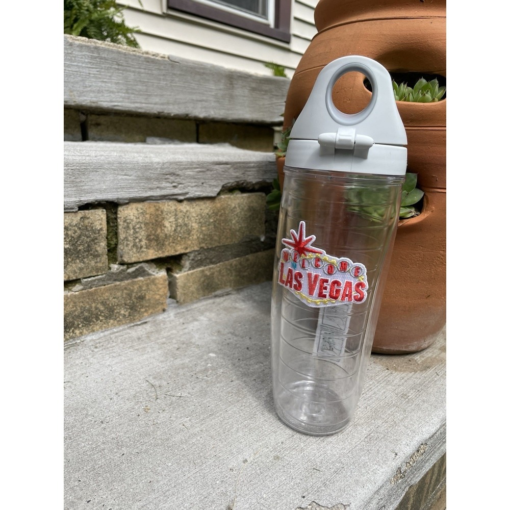 Tervis Las Vegas Nevada Clear Flip Top Tumbler 24 oz